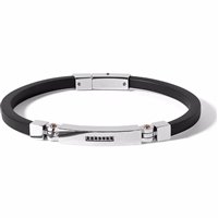Bracciale Comete Uomo Zip in Acciaio Pietre dure UBR657 - UBR657